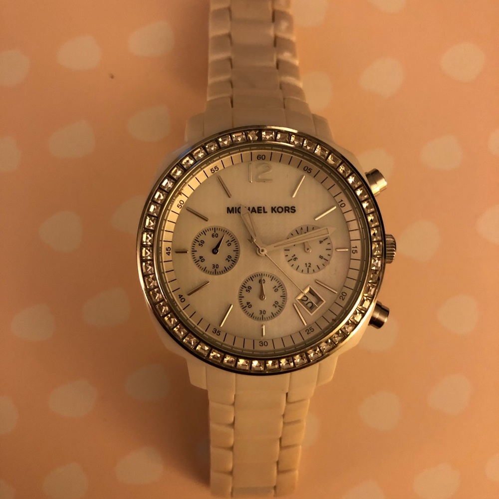 White Michael Kors watch